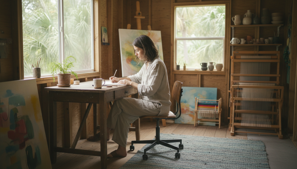 Where Can I Buy a Shed Near Me? A 2026 Florida Shopper's Guide 2 backyard shed home converted into a small studio office in Florida