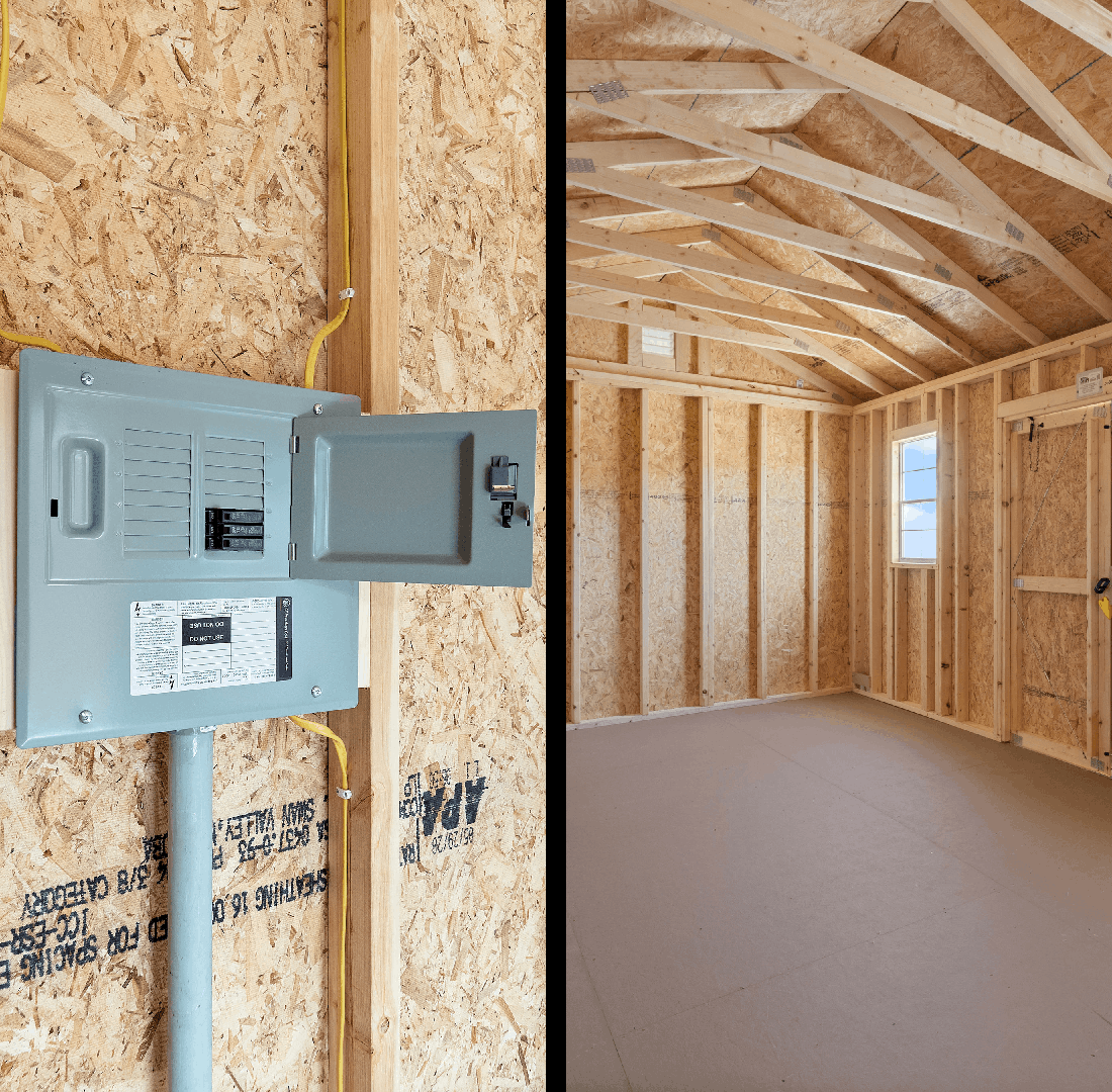 shed electrical package installation leesburg fl